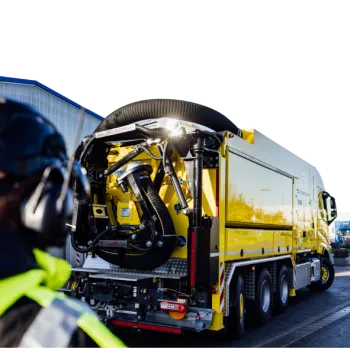 MTS Saugbagger in Aktion