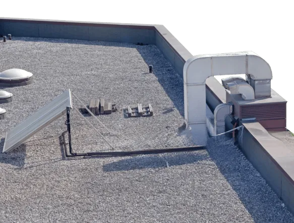 A gravel roof cleared efficiently and quickly.
